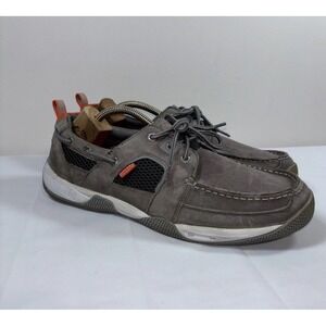 Sperry Top Sider Mens 13 M Sea Kite Sport Moc Boat Shoe Gray Leather Comfort